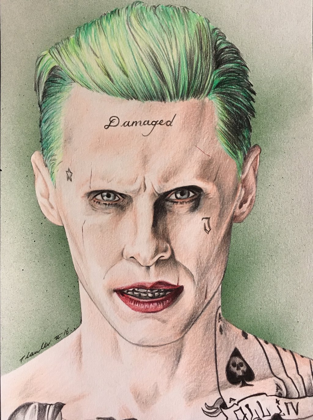 Jared Leto Joker Drawing Picture Drawing Skill