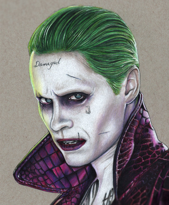 Jared Leto Joker Picture Drawing Drawing Skill