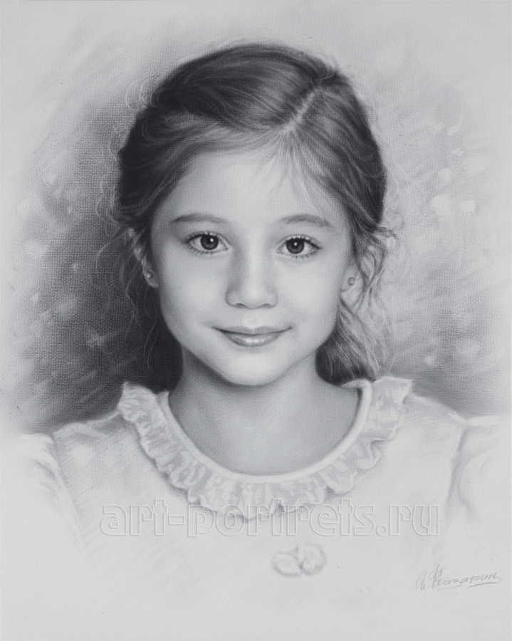 Little Girl Drawing, Pencil, Sketch, Colorful, Realistic Art Images