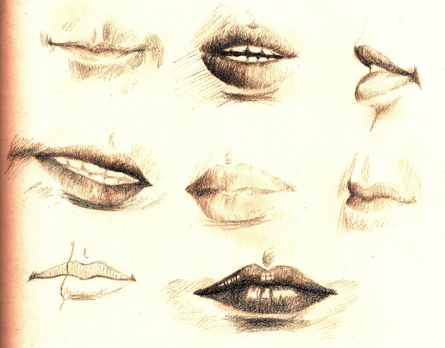 How To Draw Puckered Lips