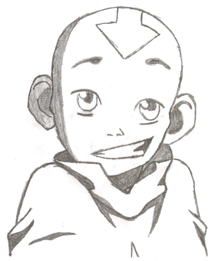 Aang Drawing Photo Drawing Skill