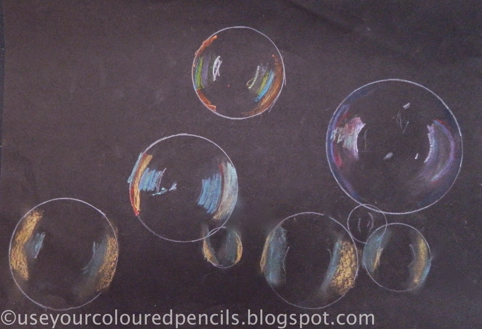 Bubble Drawing, Pencil, Sketch, Colorful, Realistic Art Images