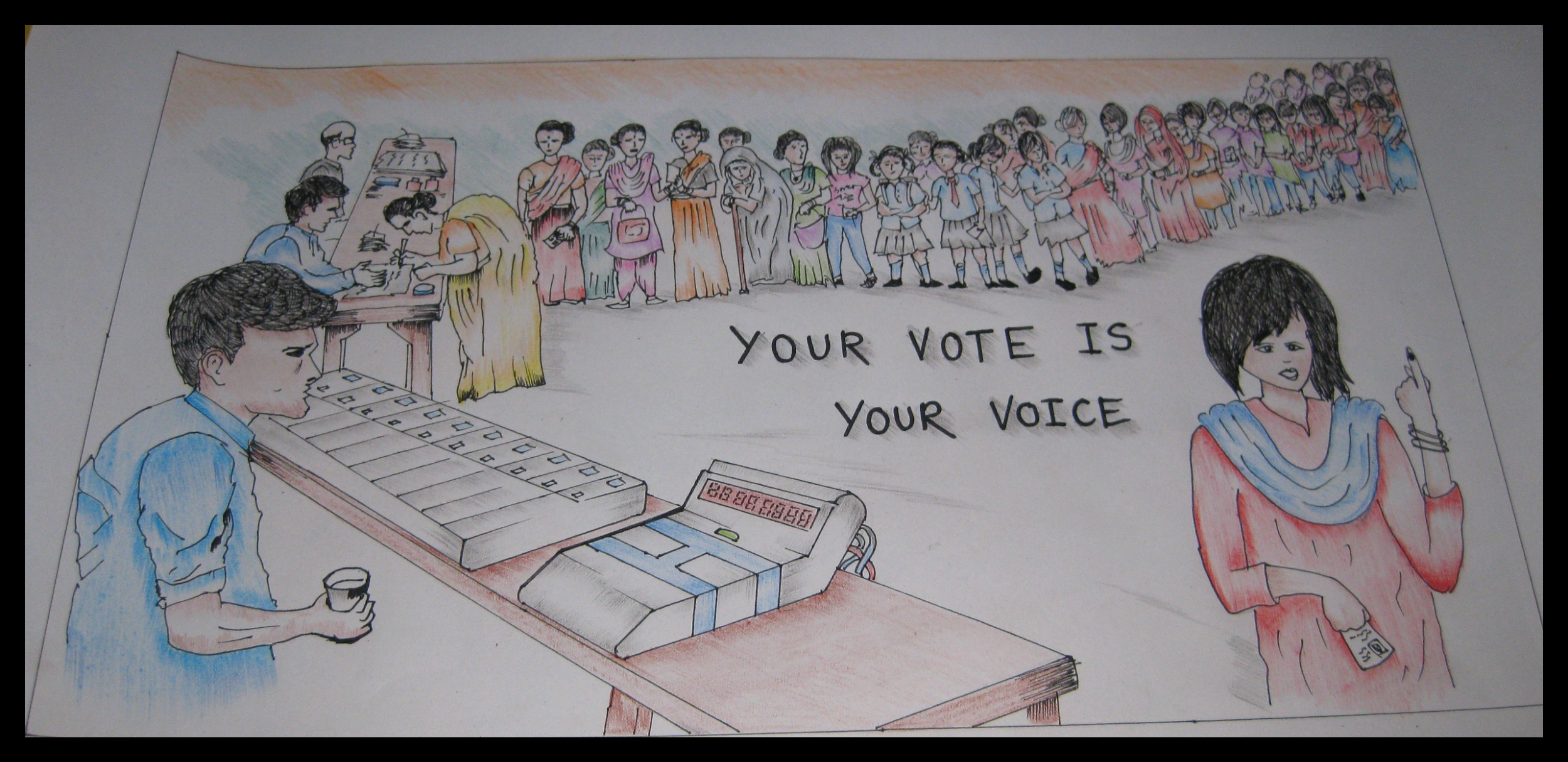 Election Day Drawing Pic Drawing Skill