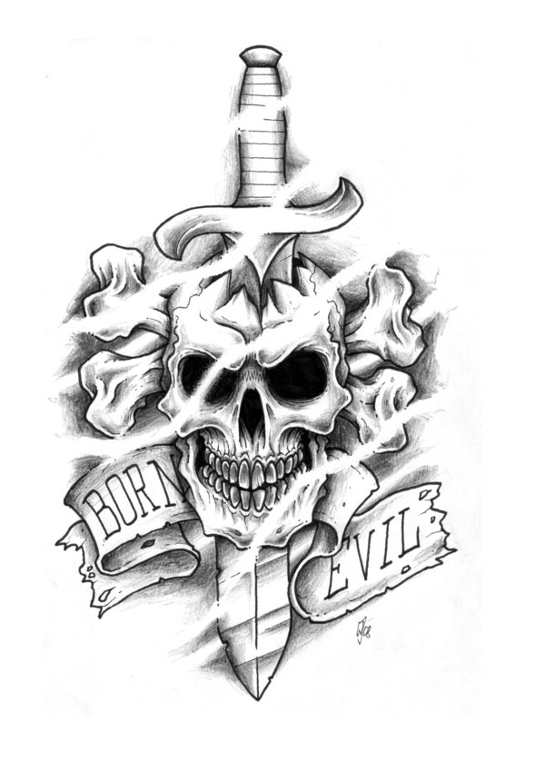 Evil Drawing, Pencil, Sketch, Colorful, Realistic Art Images | Drawing Skill 849_x_600_jpg