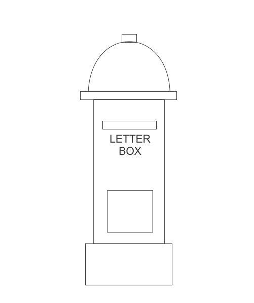 Postbox Drawing Pic Drawing Skill