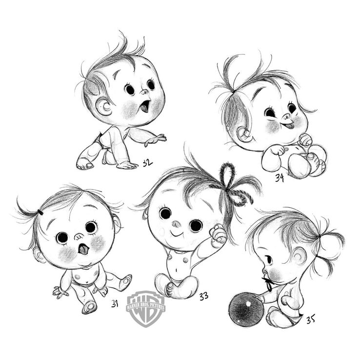Baby Drawing, Pencil, Sketch, Colorful, Realistic Art