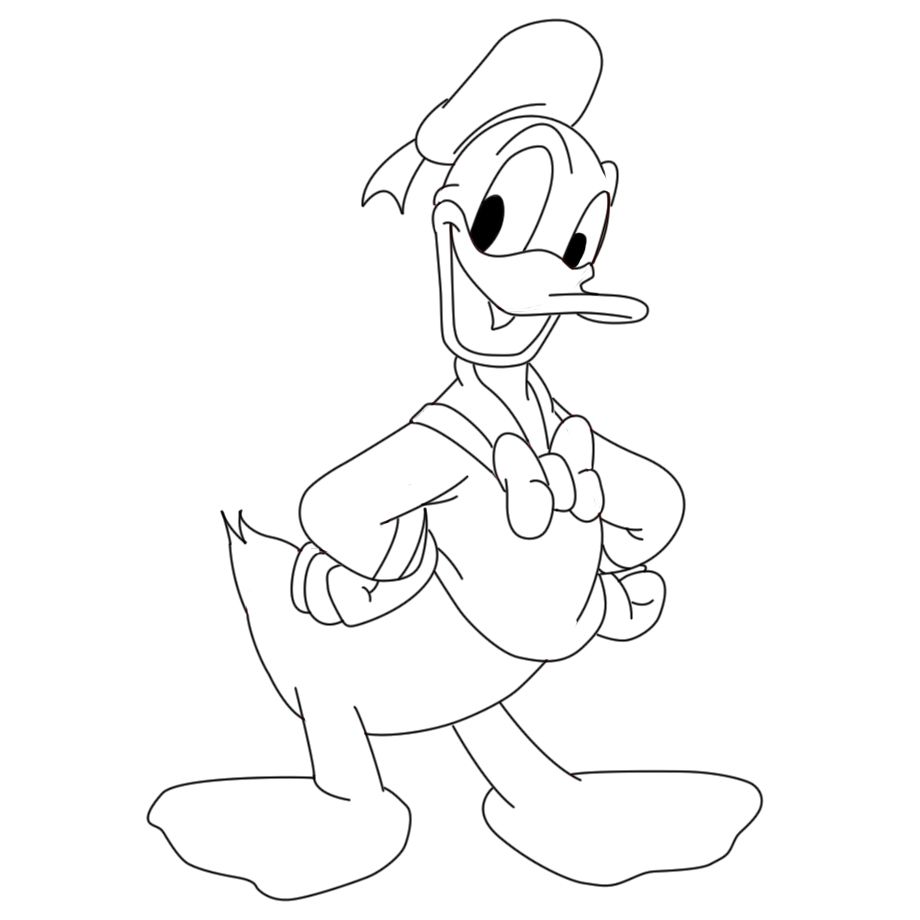 Pencil Sketches Of Donald Duck