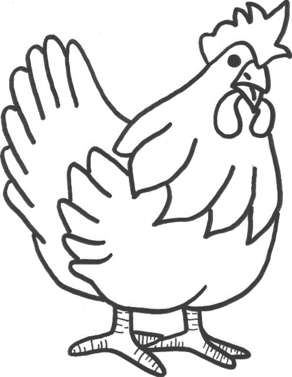 Hen Drawing Photo Drawing Skill
