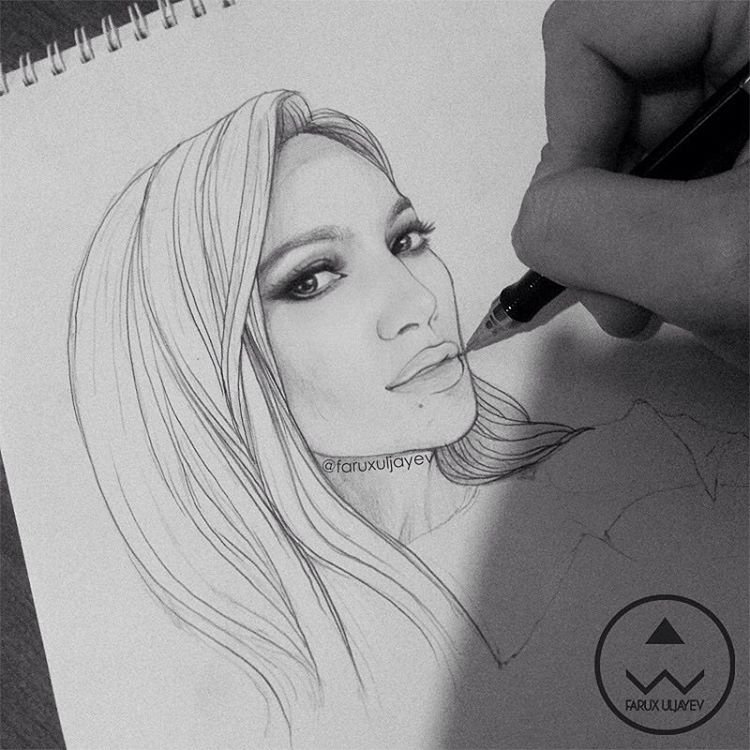 Jennifer Lopez Drawing Skill