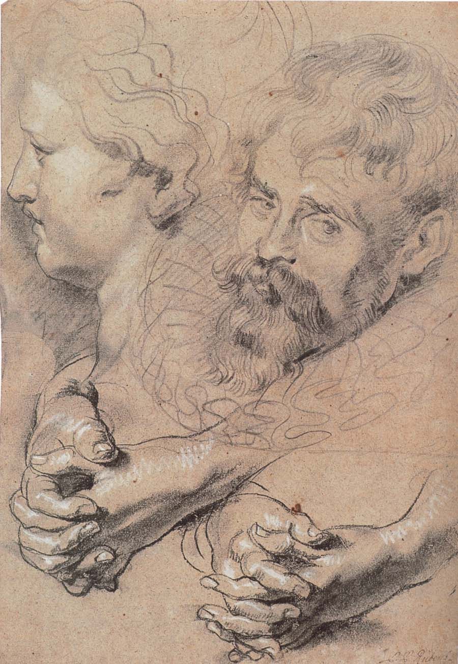Peter Paul Rubens Drawing, Pencil, Sketch, Colorful, Realistic Art