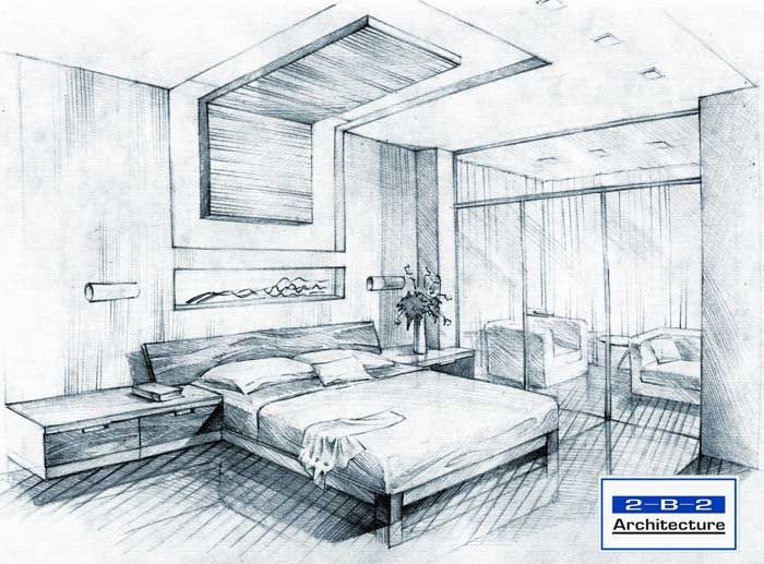 Bedroom Design Drawing Image Drawing Skill