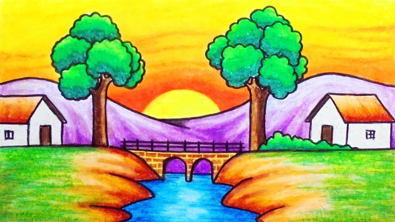 Scenery Drawing HighQuality Drawing Skill