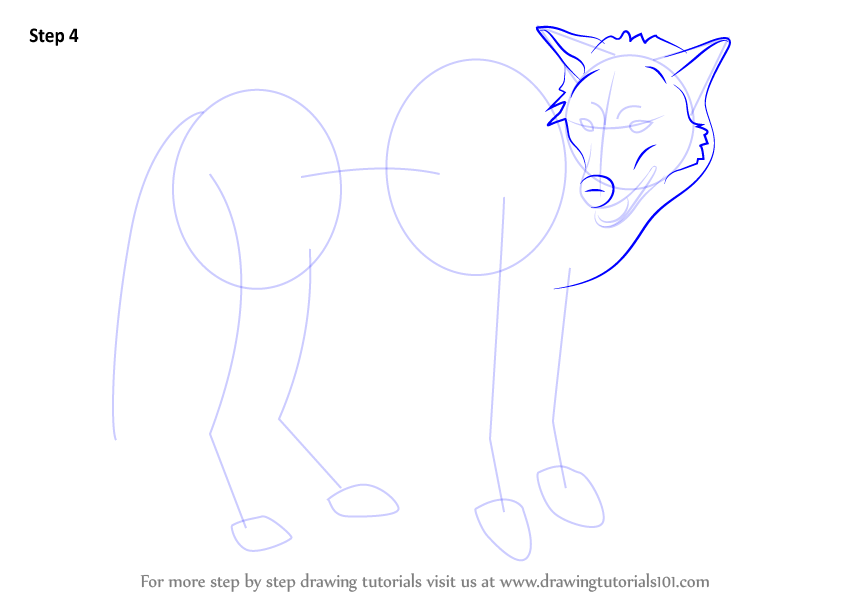 Learn How to Draw a Timber Wolf (Wild Animals) Step by Step Drawing