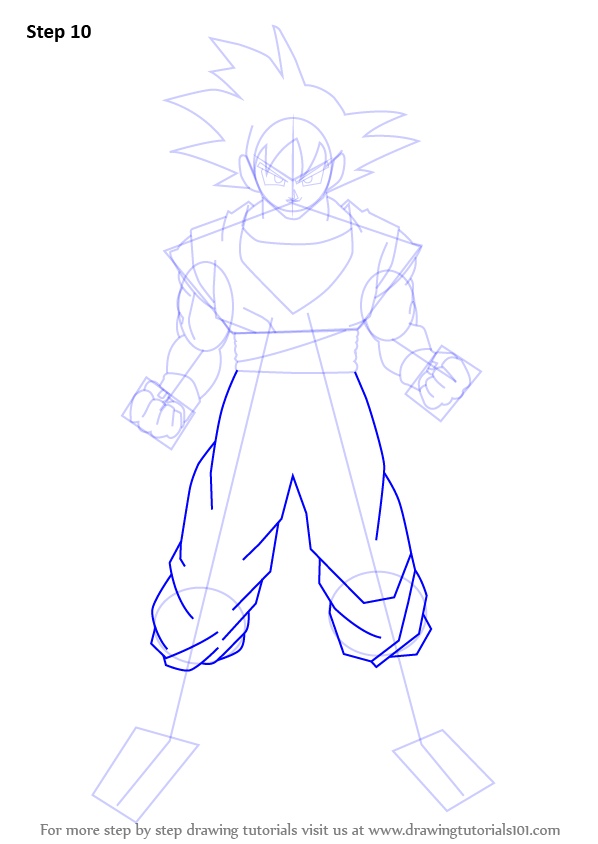 Learn How to Draw Goku from Dragon Ball Z (Doraemon) Step