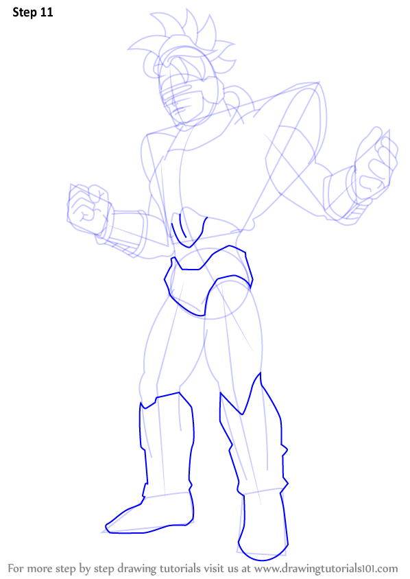 Learn How to Draw Android 16 from Dragon Ball Z (Dragon Ball Z) Step by Step Drawing Tutorials