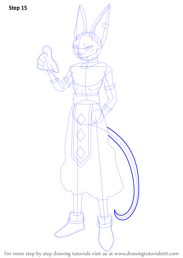 Learn How to Draw Beerus from Dragon Ball Z (Dragon Ball Z