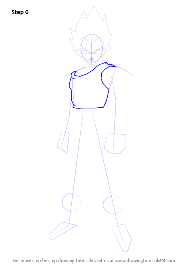 Learn How to Draw Vegeta from Dragon Ball Z (Dragon Ball Z