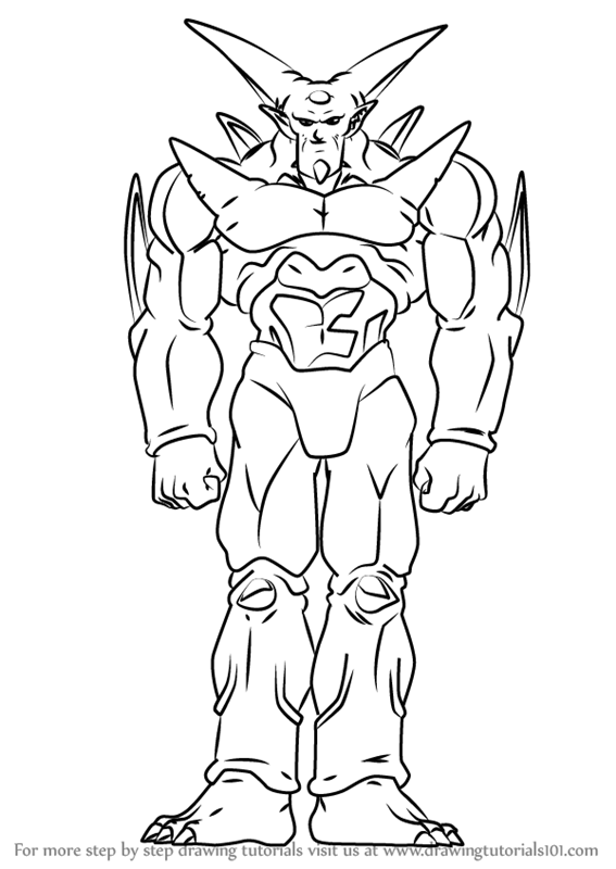 Learn How to Draw Omega Shenron from Dragon Ball (Dragon Ball) Step by Step Drawing Tutorials