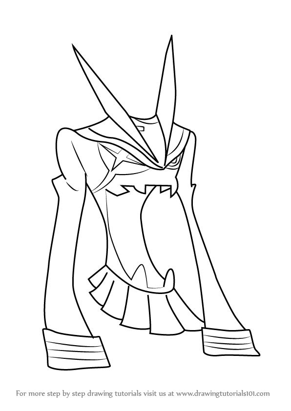 Learn How to Draw Senketsu from Kill la Kill (Kill la Kill) Step by