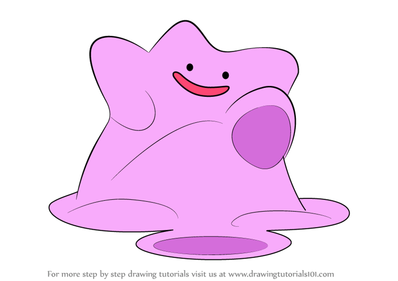 Learn How to Draw Ditto from Pokemon (Pokemon) Step by Step Drawing