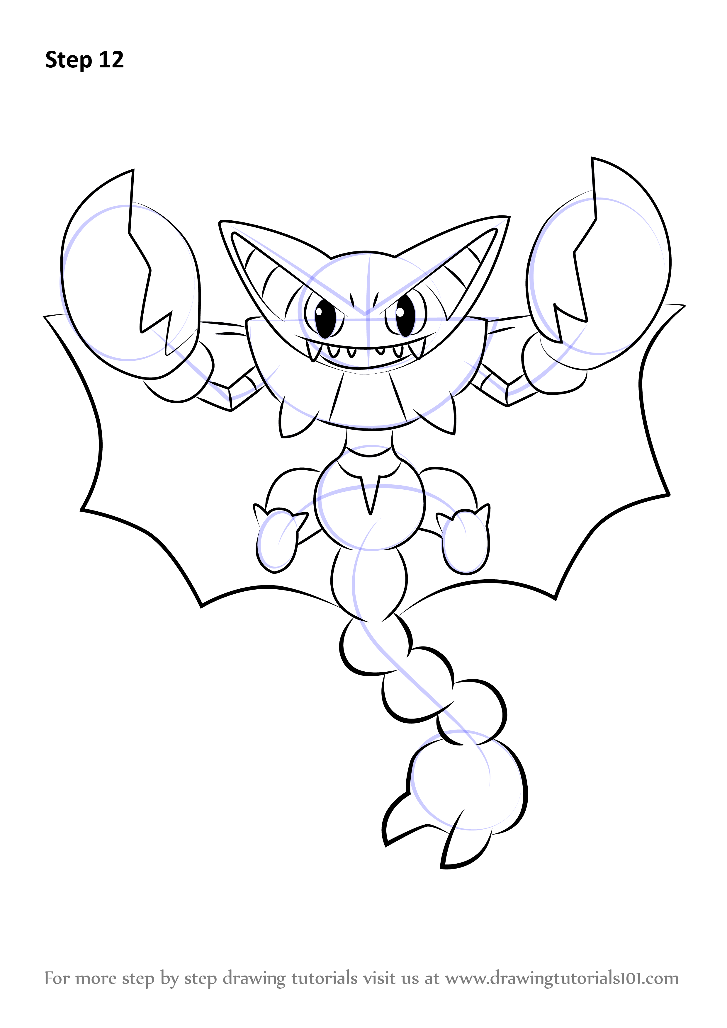 Learn How To Draw Pokemon Glycerine Step By Step