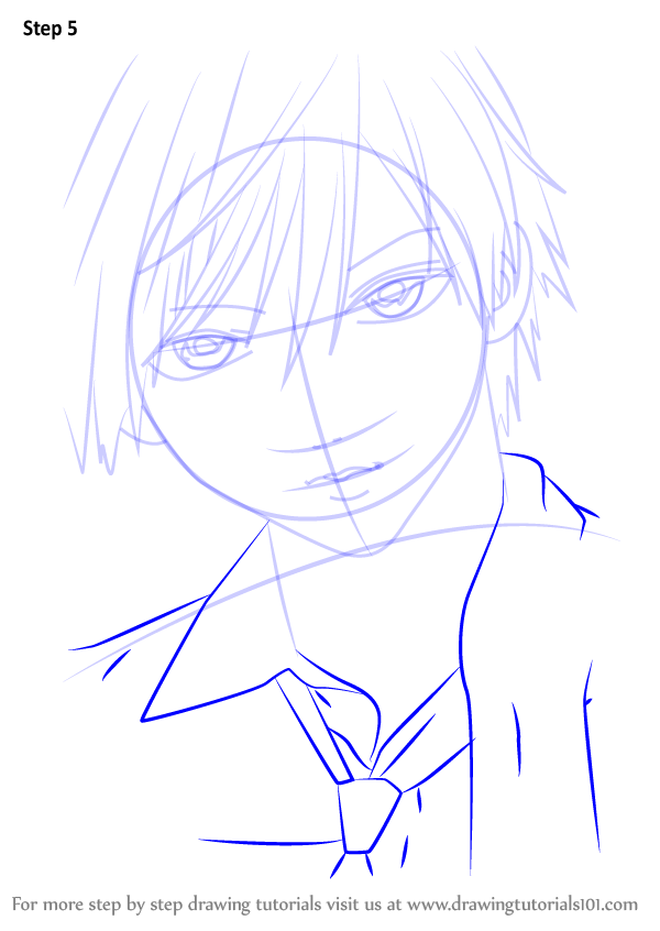 Learn How to Draw Tsukune Aono from Rosario + Vampire (Rosario + Vampire) Step by Step Drawing