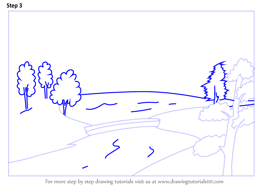 Landscape Drawing Ideas For Beginners Step By Step Below there are a