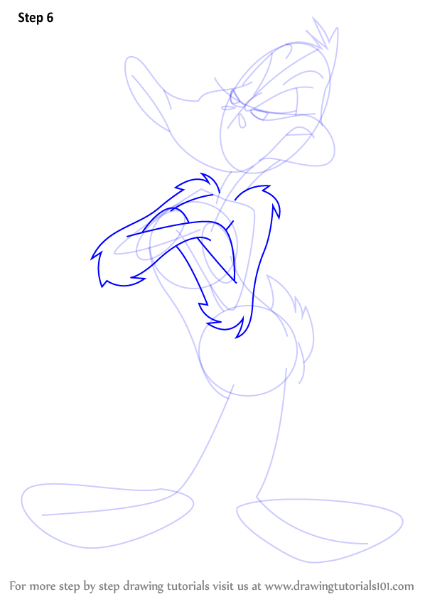 Learn How to Draw Daffy Duck (Daffy Duck) Step by Step Drawing Tutorials