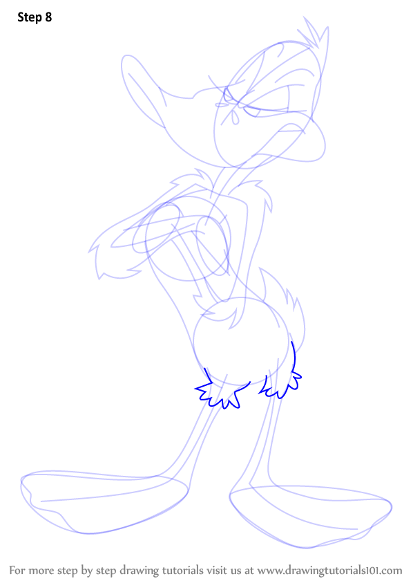 Learn How to Draw Daffy Duck (Daffy Duck) Step by Step Drawing Tutorials