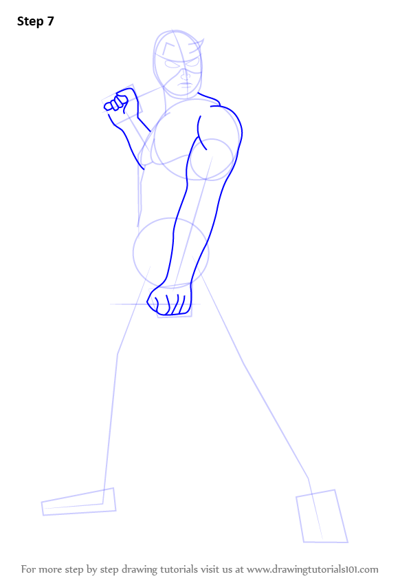 Learn How to Draw Daredevil (Daredevil) Step by Step Drawing Tutorials