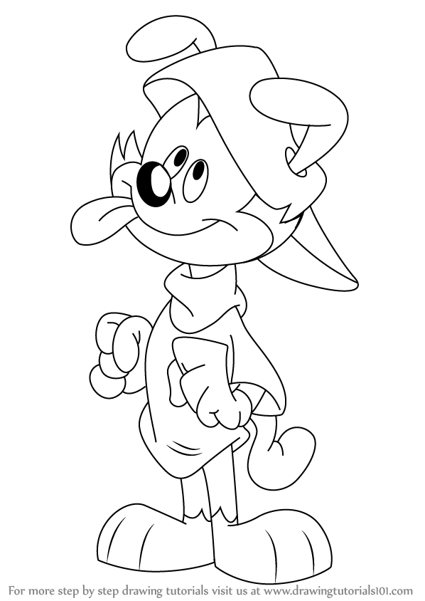 How to Draw Wakko from Animaniacs (Animaniacs) Step by Step