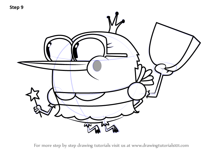 Step by Step How to Draw Tooth Fairy from Breadwinners
