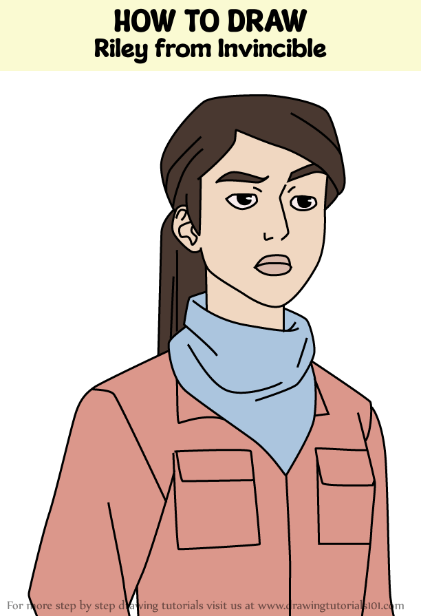 How To Draw Riley From Invincible Invincible Step By Step