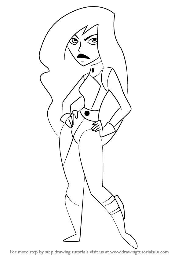 howtodrawShegofromKimPossiblestep0.png (596×843) Kim possible