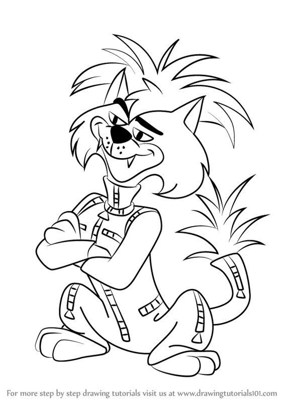 Step by Step How to Draw Scratchy Clipper Claws from Krypto the