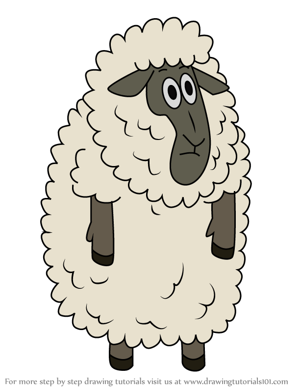 How to Draw Sheep from Looped (Looped) Step by Step