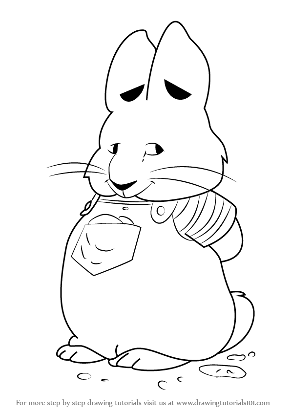 Step by Step How to Draw Max from Max and Ruby