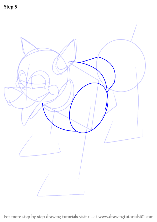 Step by Step How to Draw Rush from Mega Man
