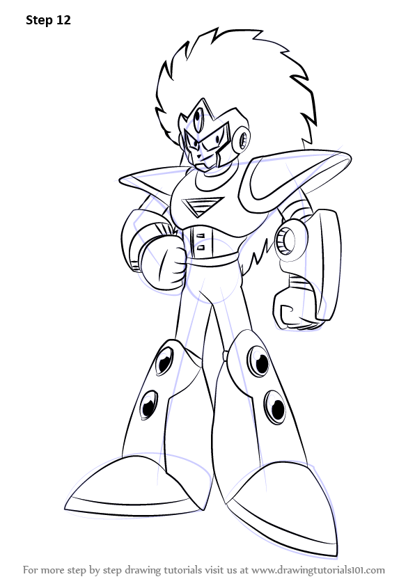 How to Draw Terra from Mega Man (Mega Man) Step by Step