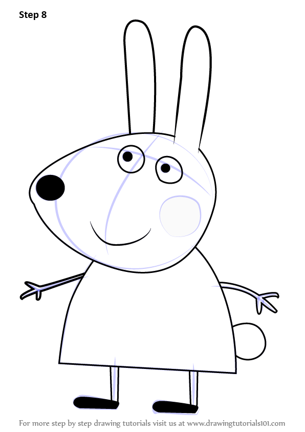 Learn How to Draw Richard Rabbit from Peppa Pig (Peppa Pig