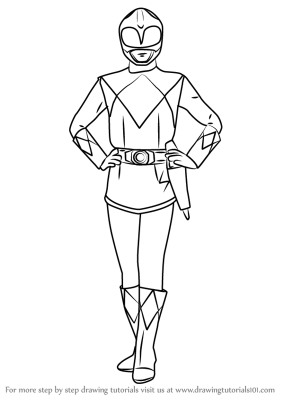 Orasnap Easy Pink Power Ranger Drawing