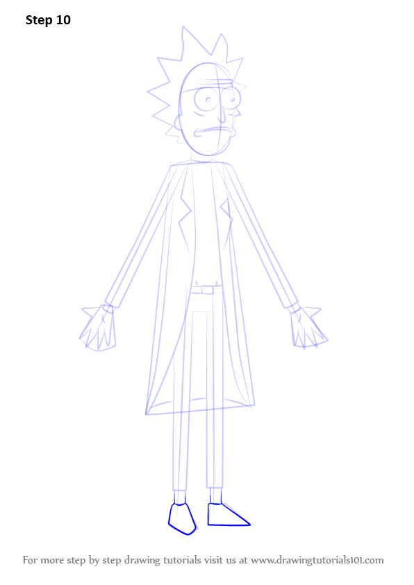 Learn How to Draw Rick from Rick and Morty (Rick and Morty