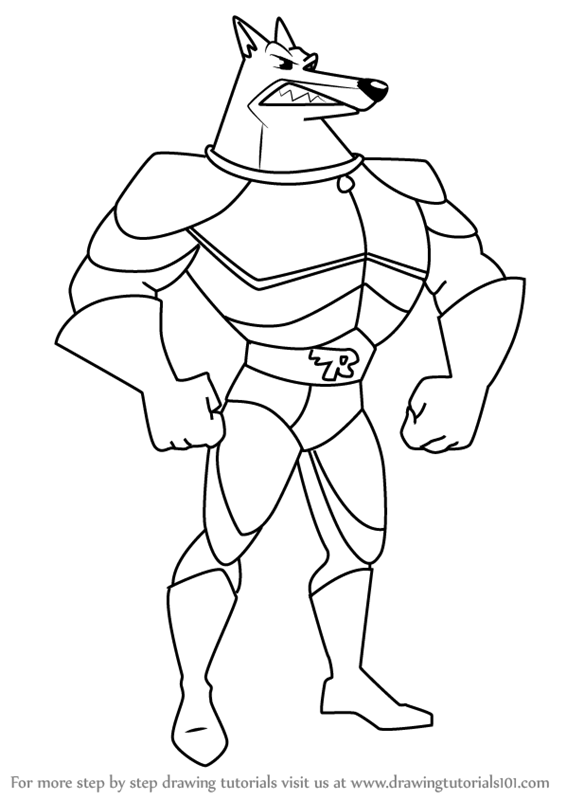 Step by Step How to Draw Blitz from Road Rovers