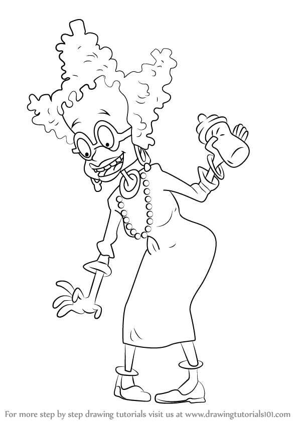 How to Draw Didi Pickles from Rugrats (Rugrats) Step by Step