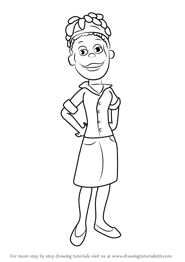 Learn How to Draw Alice from Sid the Science Kid (Sid the