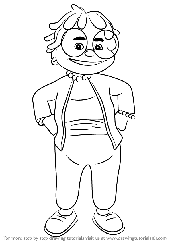Learn How to Draw Grandma from Sid the Science Kid (Sid