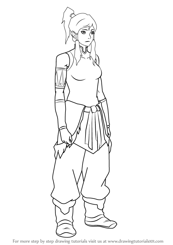 Learn How to Draw Korra from The Legend of Korra (The