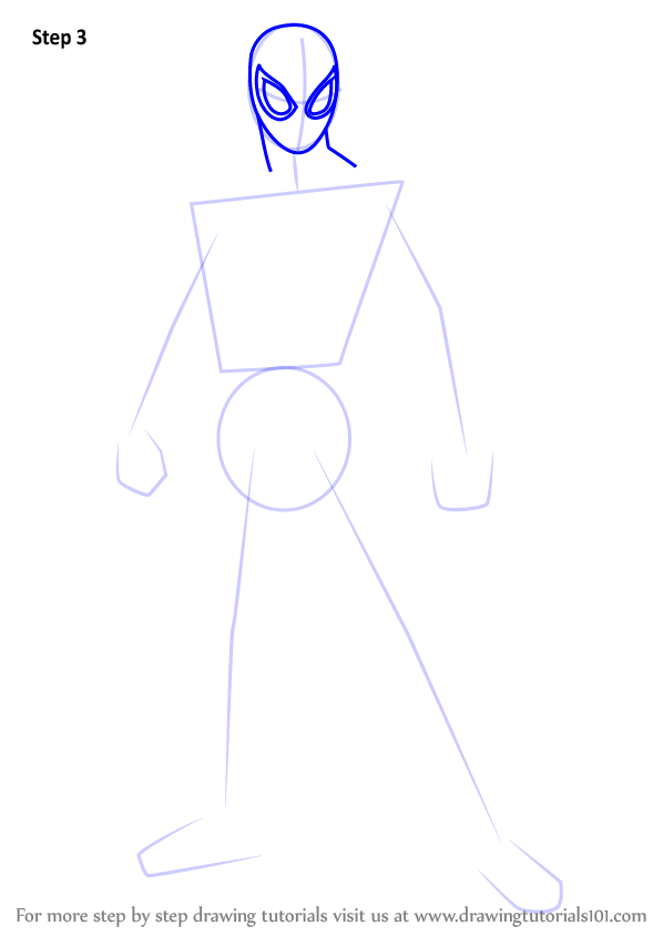 Step by Step How to Draw Ultimate SpiderMan