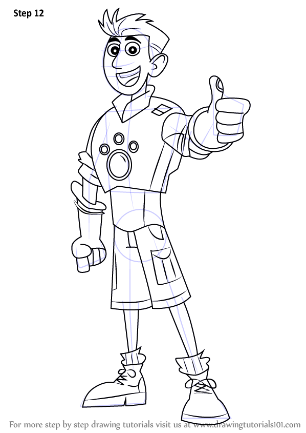 How To Draw A Cartoon Butterfly Kratts Wild Draw Chris Kratt Drawing