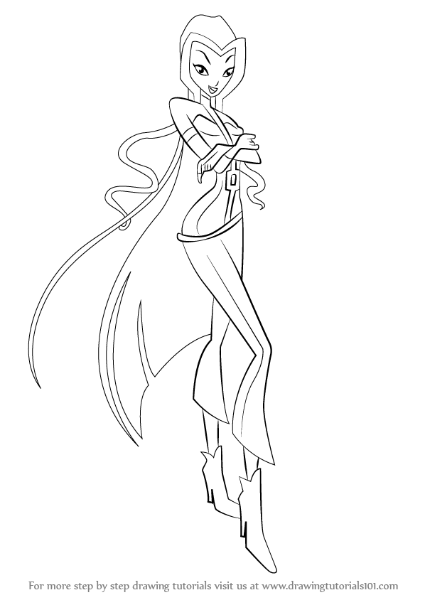 Learn How to Draw Darcy from Winx Club (Winx Club) Step by Step Drawing Tutorials